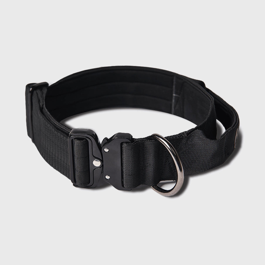 COLLARS | TACTICAL DOG COLLAR - BLACK 2"/5cm
