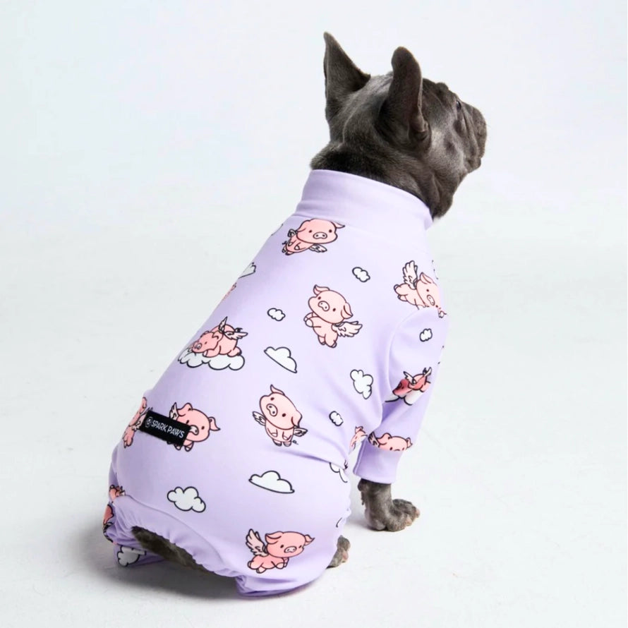 PAJAMAS | WHEN PIGS FLY PINK DOG PAJAMAS
