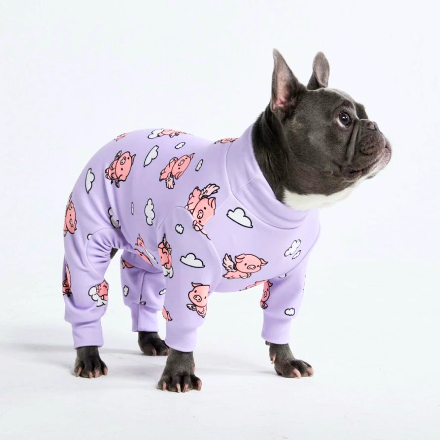 PAJAMAS | WHEN PIGS FLY PINK DOG PAJAMAS