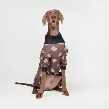 PAJAMAS | BROWN BLACK BEAR DOG PAJAMAS