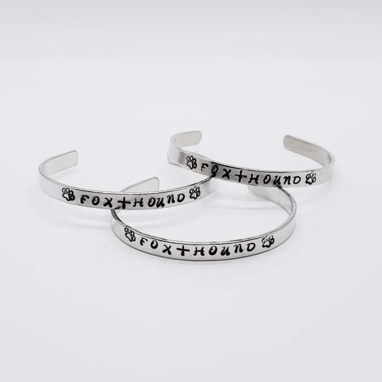 Fox + Hound Aluminum Narrow Hand Stamped Cuff