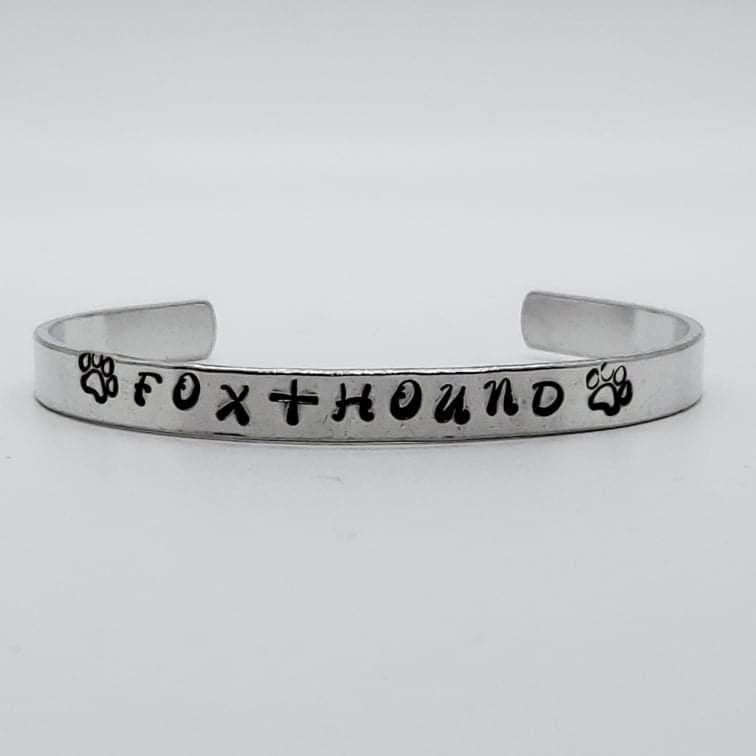 Fox + Hound Aluminum Narrow Hand Stamped Cuff