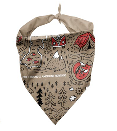 Fox + Hound Camping Dog Bandana SMALL