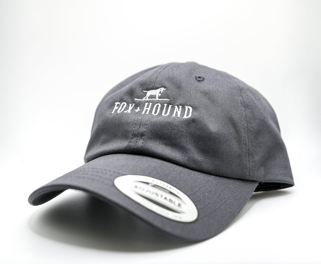 Fox + Hound Classic Low Profile Cap Dark Gray/ White - One Size Fits All