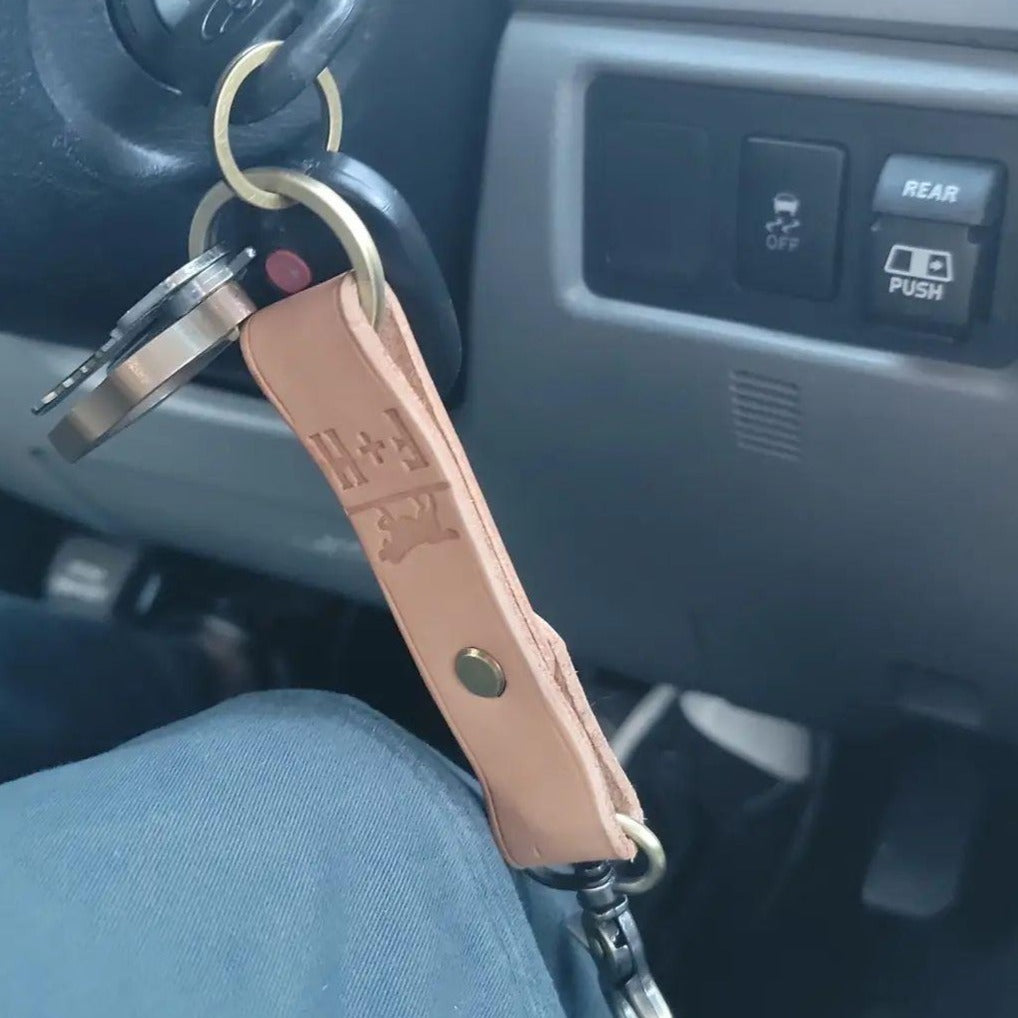 Fox + Hound Handcrafted Leather Loop Keychain