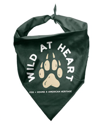 Fox + Hound Wild at Heart Dog Bandana SMALL