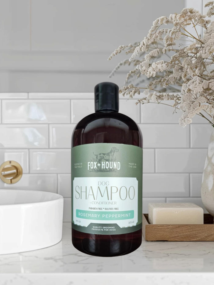 DOG SHAMPOO + CONDITIONER FOX + HOUND ROSEMARY & PEPPERMINT