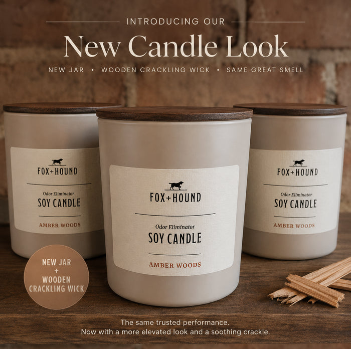 CANDLE "LAVENDER + YLANG" FOX + HOUND ODOR-ELIMINATOR SOY