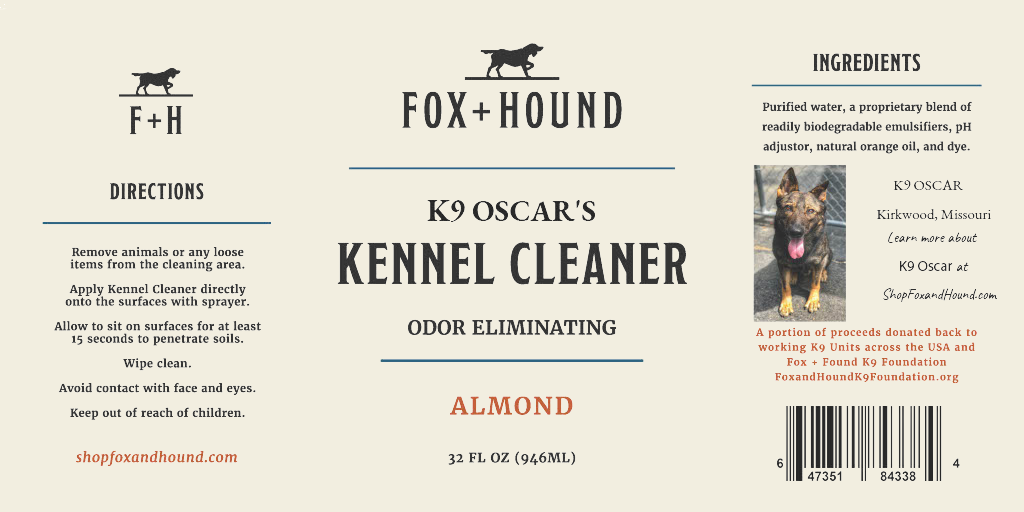Fox + Hound K9 Oscar's Kennel Cleaner