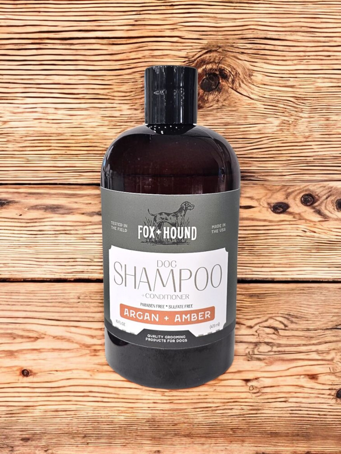 DOG SHAMPOO + CONDITIONER FOX + HOUND ARGAN & AMBER