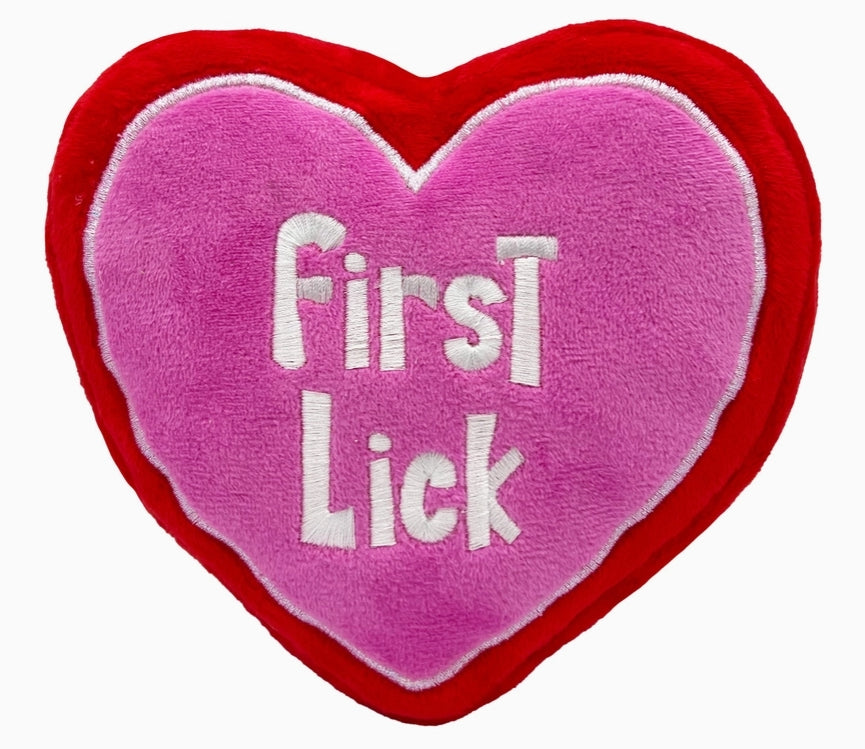 First Lick Heart Dog Toy VALENTINES