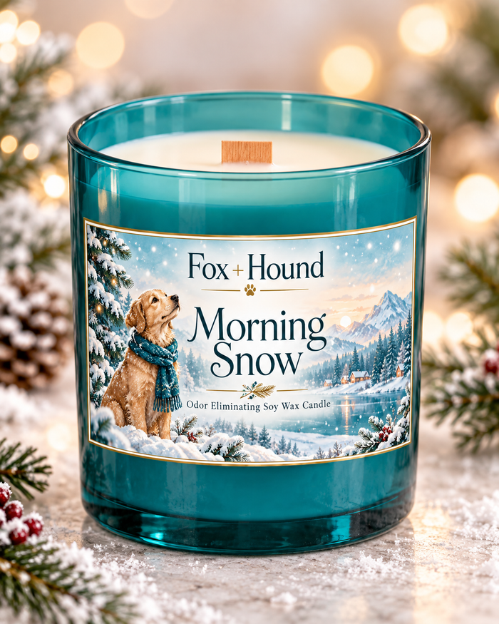 Fox + Hound Morning Snow Odor Eliminating Soy Wax Candle